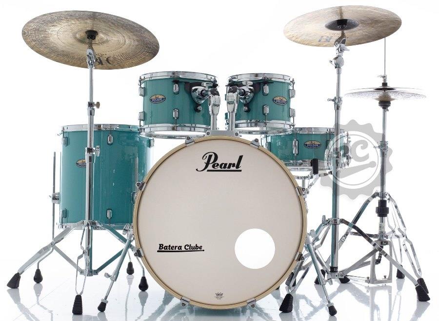 Bateria Pearl Decade Maple Ice Mint Lacquer 20",10",12",14" com Kit de Ferragens 830