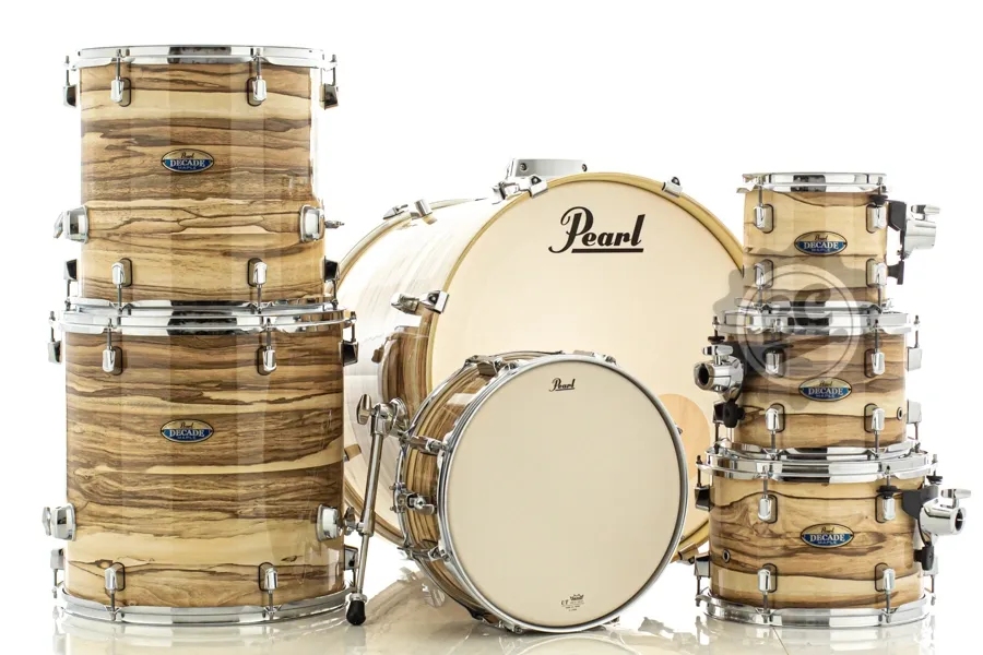 Bateria Pearl Decade Maple Limited Gloss Exotic 22",8",10",12",14",16" e Caixa 14x5.5" (Shell Pack)