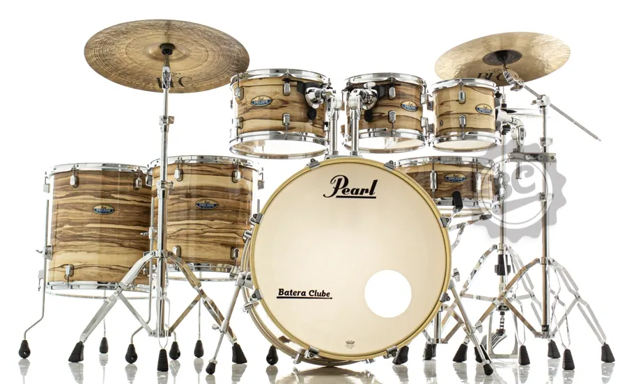 Bateria Pearl Decade Maple Limited Gloss Exotic 22",8",10",12",14",16", caixa e Kit Ferragens HWP-830