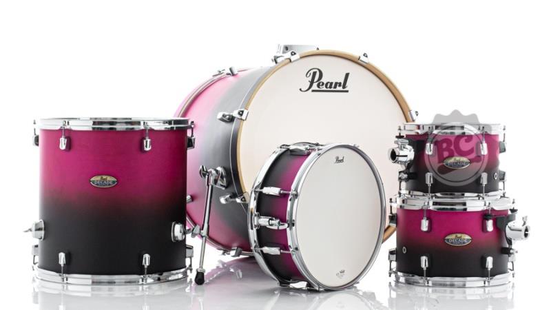 Bateria Pearl Decade Maple Raspberry Sunset 20",10",12",14" e Caixa 14x5.5" (Shell Pack)