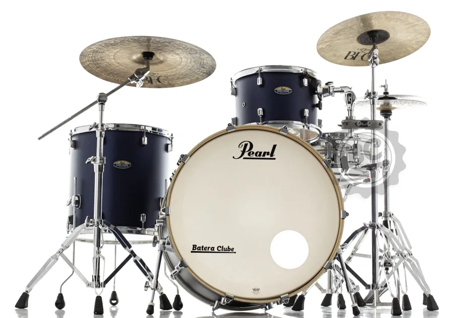 Bateria Pearl Decade Maple Rock Ultramarine Velvet Bumbo 24", Tom 13" e Surdo 16" (Shell Pack)