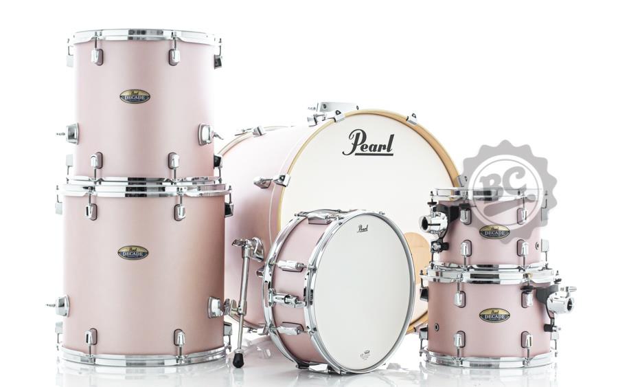 Bateria Pearl Decade Maple Rose Mirage 20",10",12",14",16" e Caixa 14x5.5" (Shell Pack)