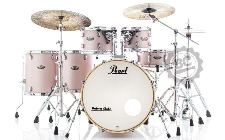Bateria Pearl Decade Maple Rose Mirage 20",10",12",14",16" com Kit de Ferragens 830