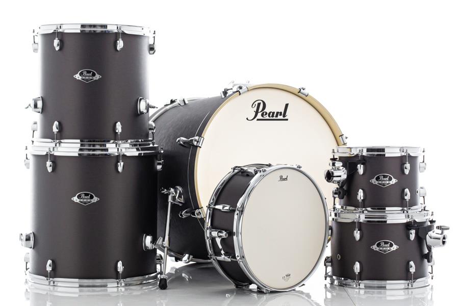 Bateria Pearl Export EXX Series Brushed Bronze 20",10",12",14",16" (Shell Pack) com Caixa 14x5,5"