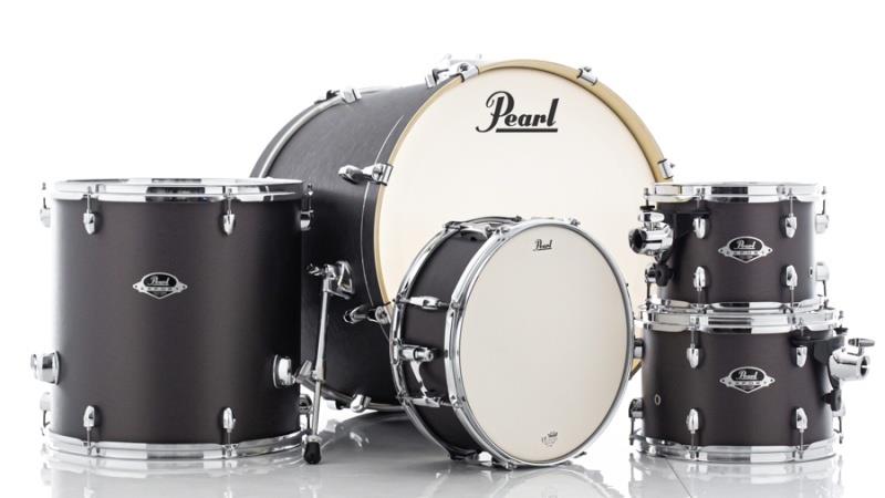 Bateria Pearl Export EXX Series Brushed Bronze 20",10",12",14" (Shell Pack) com Caixa 14x5,5"