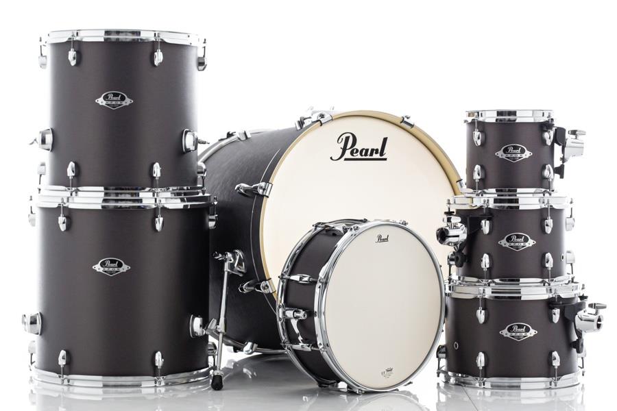 Bateria Pearl Export EXX Series Brushed Bronze 20",8",10",12",14",16" (Shell Pack) com Caixa 14x5,5"
