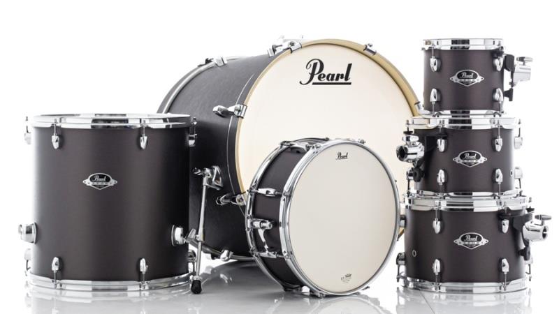 Bateria Pearl Export EXX Series Brushed Bronze 20",8",10",12",14" (Shell Pack) com Caixa 14x5,5"