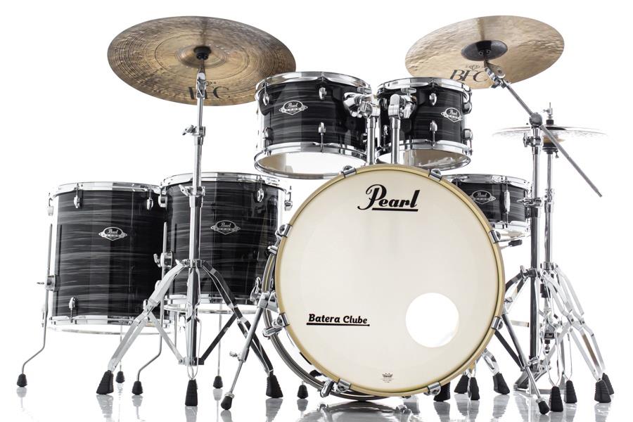 Bateria Pearl Export EXX Series Graphite Silver Twist 22",10",12",14",16", caixa e Kit Ferragens HWP-830