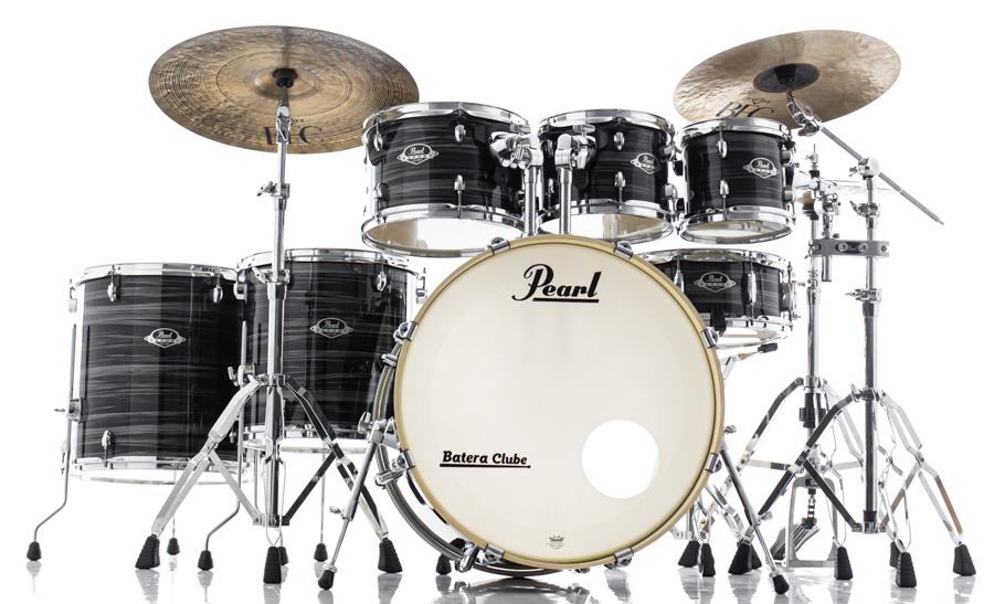 Bateria Pearl Export EXX Series Graphite Silver Twist 22",8",10",12",14",16", caixa e Kit Ferragens HWP-830
