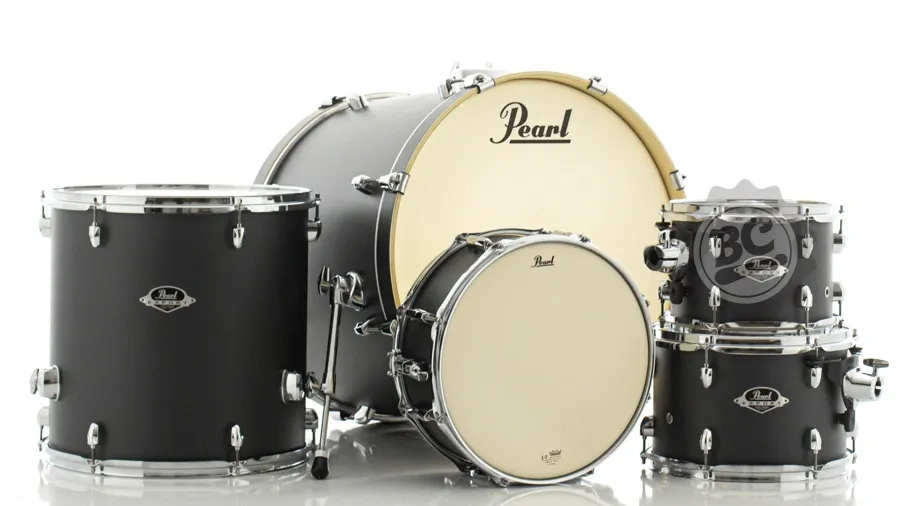 Bateria Pearl Export EXX Series Graphite Slate 22",10",12",16" (Shell Pack) com Caixa 14x5,5"