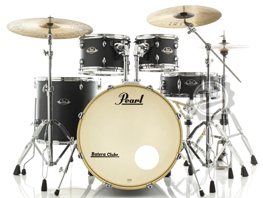 Bateria Pearl Export EXX Series Graphite Slate 22",10",12",16", caixa e Kit Ferragens HWP-830