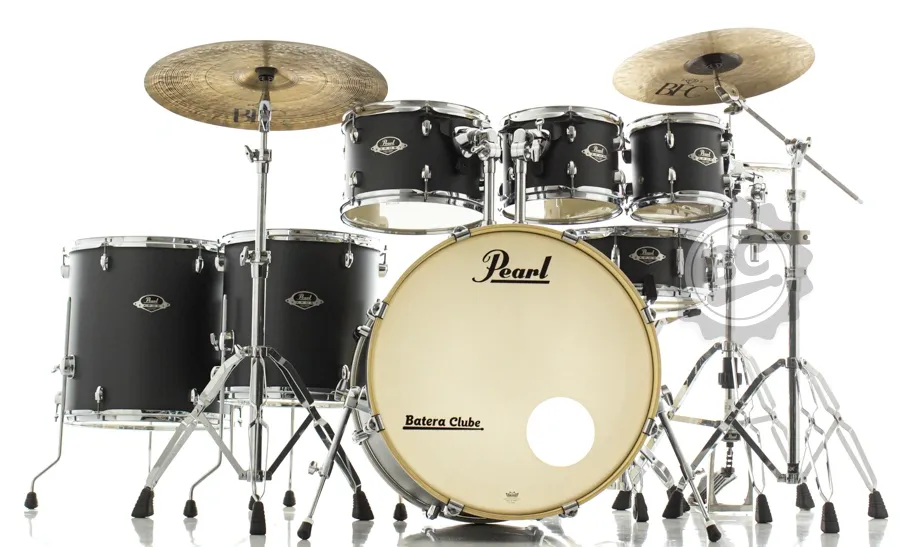 Bateria Pearl Export EXX Series Graphite Slate 22",8",10",12",14",16", caixa e Kit Ferragens HWP-830