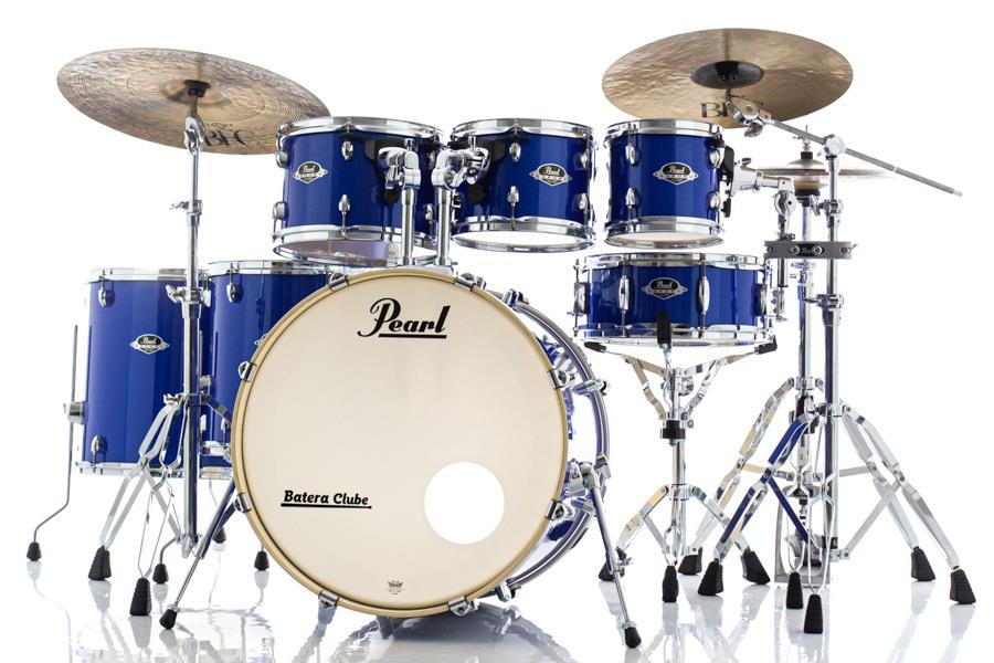 Bateria Pearl Export EXX Series Midnight Blue 20",8",10",12",14",16", caixa e Kit Ferragens HWP-830
