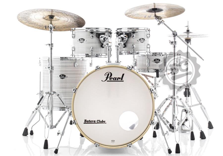 Bateria Pearl Export EXX Series Slipstream White 20",10",12",14" caixa e Kit Ferragens HWP-830