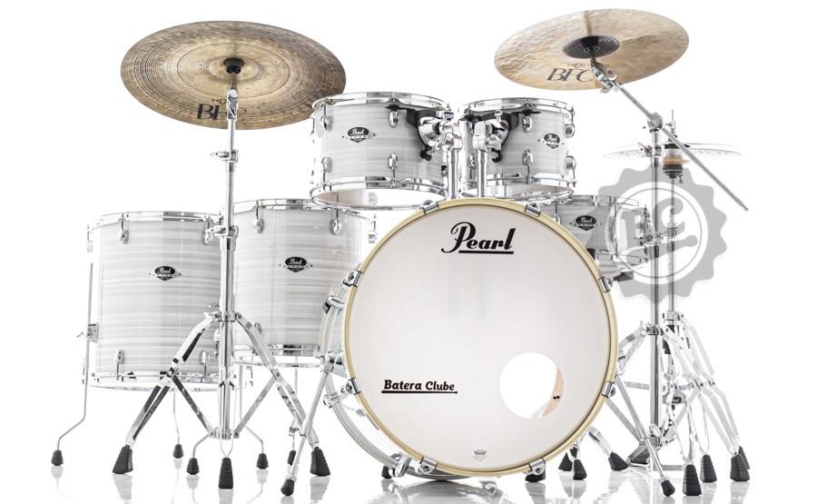 Bateria Pearl Export EXX Series Slipstream White 22",10",12",14",16" caixa e Kit Ferragens HWP-830