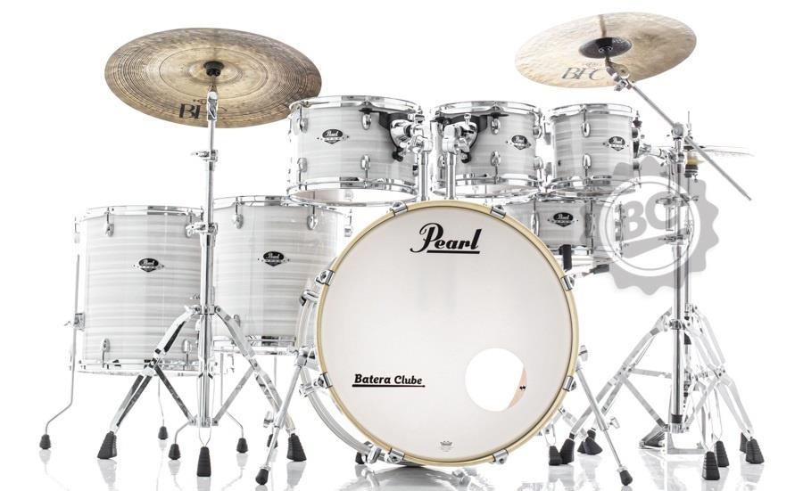 Bateria Pearl Export EXX Series Slipstream White 22",8",10",12",14",16" caixa e Kit Ferragens HWP-830