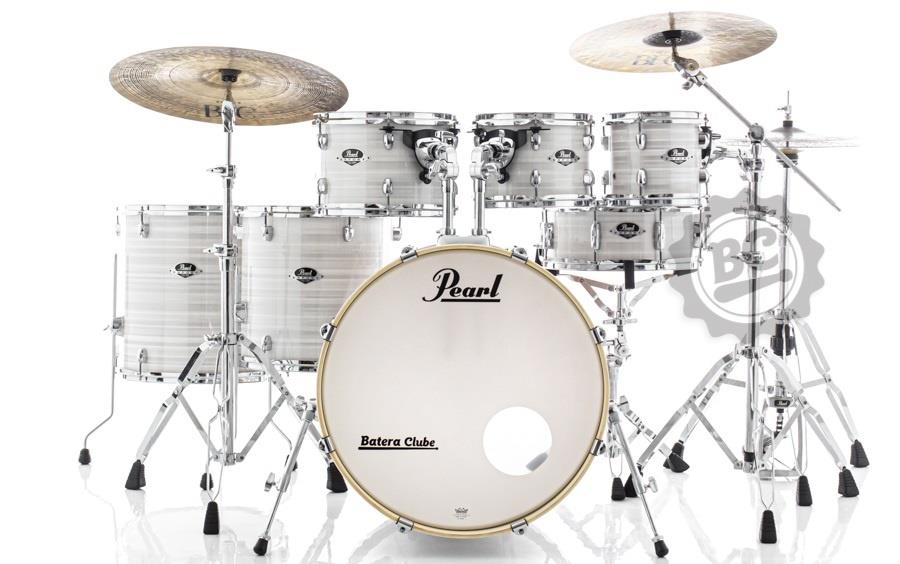 Bateria Pearl Export EXX Series Slipstream White 20",8",10",12",14",16" caixa e Kit Ferragens HWP-830