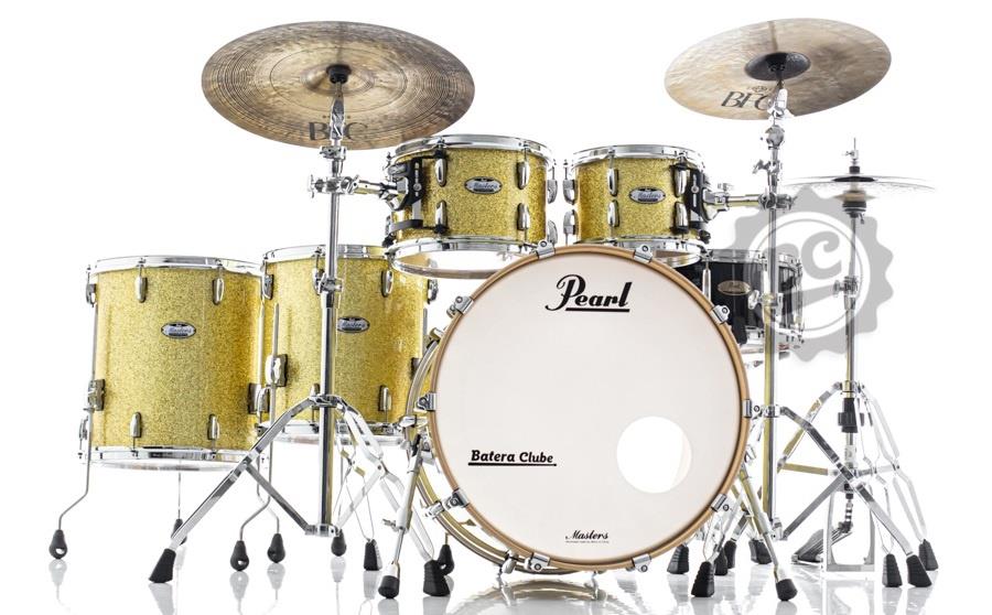 Bateria Pearl Masters Maple Complete MCT Bombay Gold Sparkle 22",10",12",14",16" Thin Shells (Shell Pack)