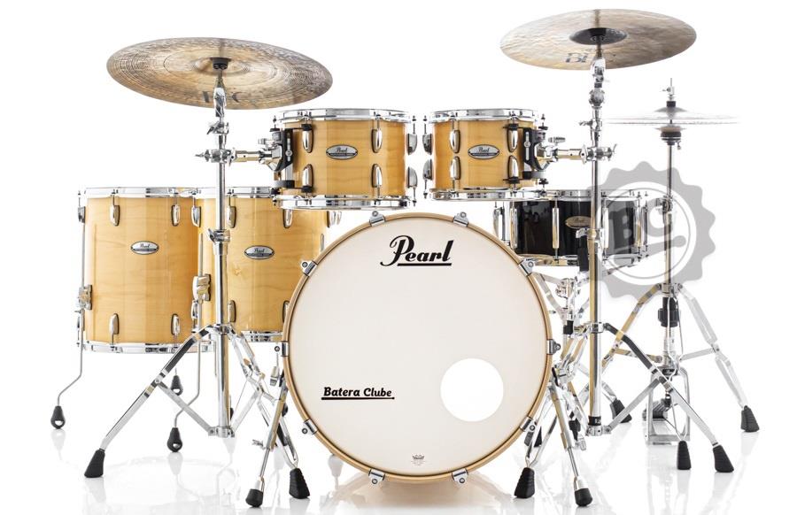 Bateria Pearl Professional Series Maple Natural 22",10",12",14",16" (Shell Pack) Padrão Session