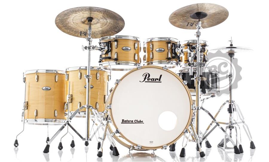 Bateria Pearl Professional Series Maple Natural 22",8",10",12",14",16" (Shell Pack) Padrão Session