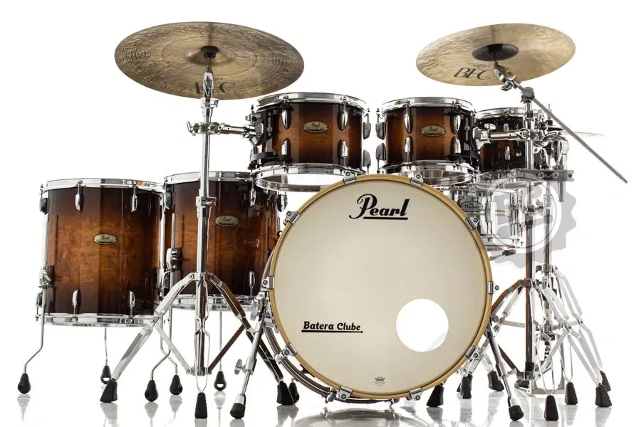 Bateria Pearl Session Studio Select Barnwood Brown 22",8",10",12",14",16" (Shell Pack) Mogno e Birch
