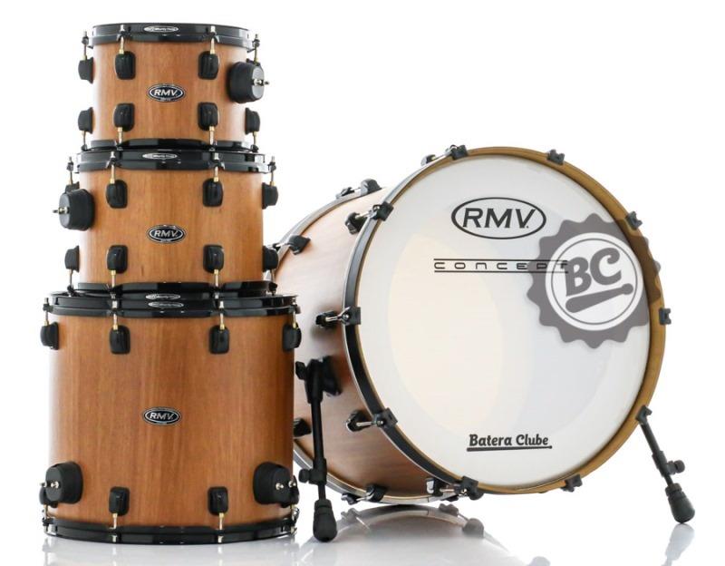 Bateria RMV Concept Fiber Hybrid Shell com Jequitibá com bumbo 22",10",12",16" (Shell Pack)