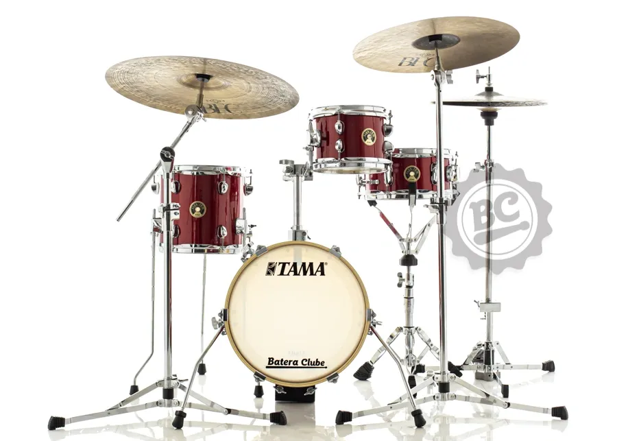Bateria Tama Club-JAM Flyer Candy Apple Mist Super Compacta com Bumbo 14", Tom, Surdo e Caixa (Shell Pack)