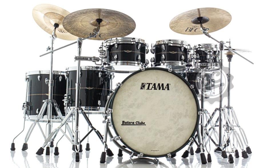 Bateria Tama Star Bubinga Dark Green Cordia 22",8",10",12",14",16", caixa 14x6.5" Made Japan Mais Top do Mundo!