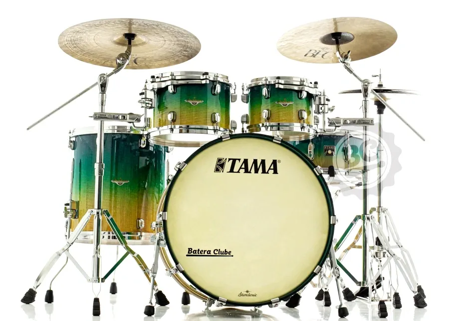 Bateria Tama Starclassic Maple Marine Shoreline Movingui Fade 22",10",12",16" (Shell Pack)