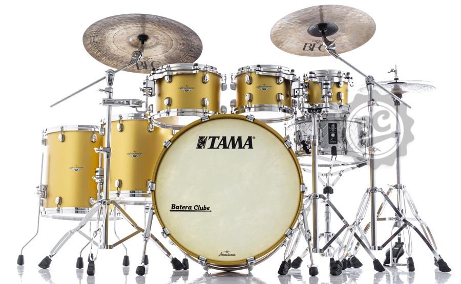 Bateria Tama Starclassic Maple Satin Aztec Gold Metallic 22",8",10",12",14",16" (Shell Pack)