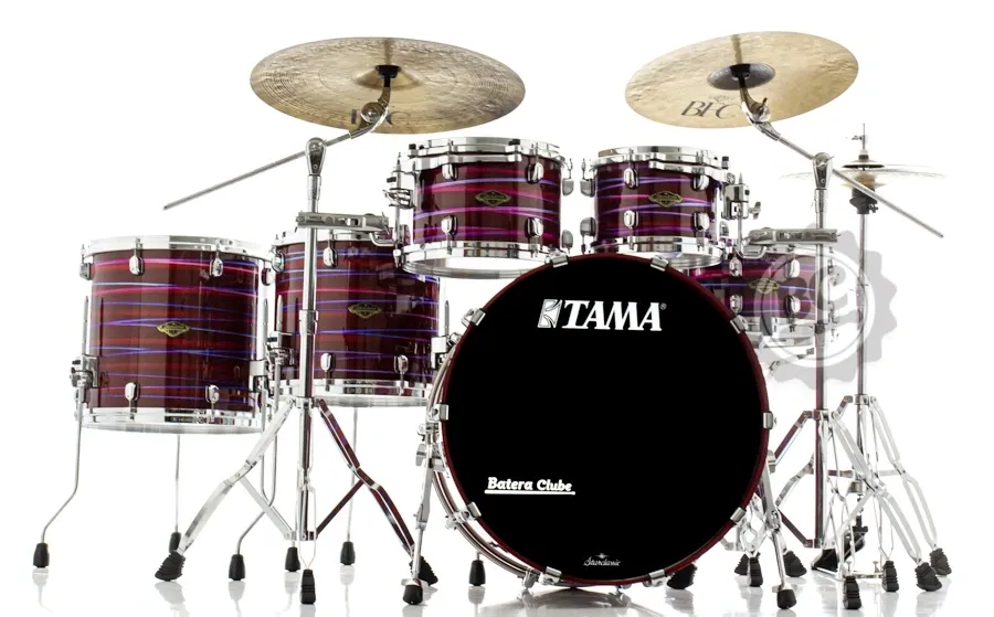 Bateria Tama Starclassic Walnut Phantasm Oyster 22",10",12",14",16" (Shell Pack) features Star Japan