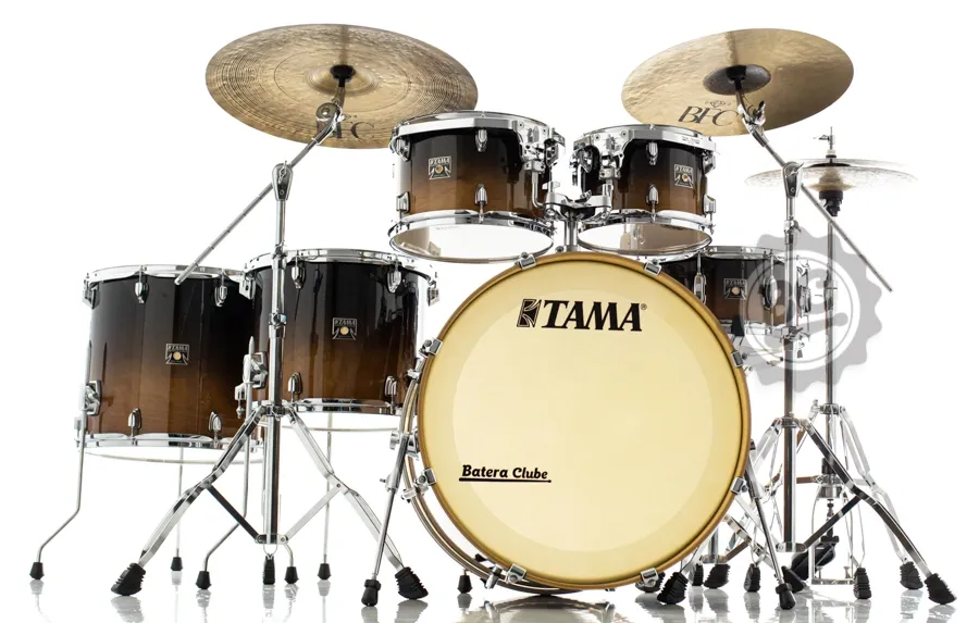 Bateria Tama Superstar Classic Maple Coffee Fade 22",10",12",14",16" Caixa 14x6,5" (Shell Pack)