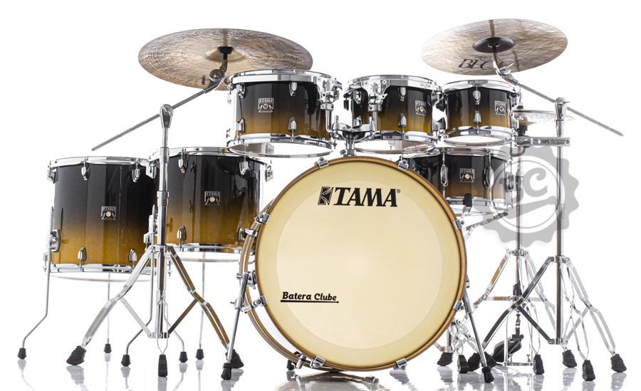 Bateria Tama Superstar Classic Maple Lacebark Pine Fade 22",8",10",12",14",16" Caixa 14x6,5" (Shell Pack)