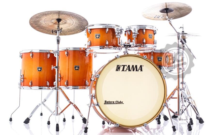 Bateria Tama Superstar Classic Maple Tangerine Burst 22",10",12",14",16" Caixa 14x6,5" (Shell Pack)
