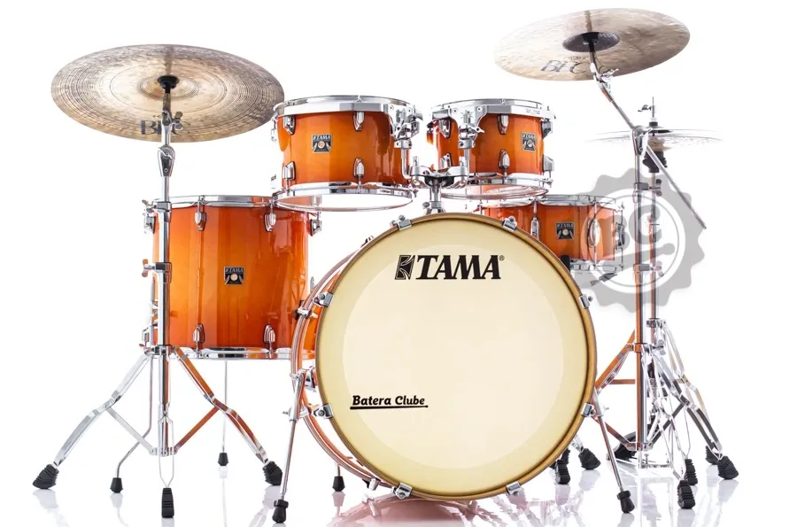 Bateria Tama Superstar Classic Maple Tangerine Burst 22",10",12",16" e Caixa 14x6,5" (Shell Pack)