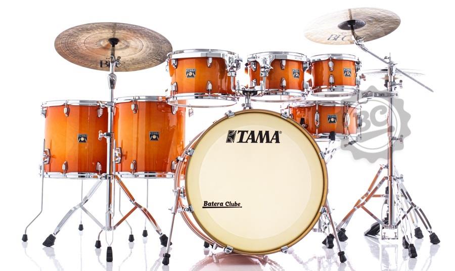 Bateria Tama Superstar Classic Maple Tangerine Burst 22",8",10",12",14",16" Caixa 14x6,5" (Shell Pack)
