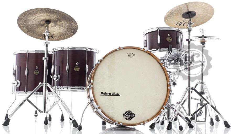 Bateria Valverde Custom Blended Pro Pinho de Riga 24", 13", 16" e 18" (Shell Pack) Made in Brazil