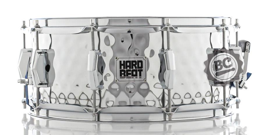 Caixa Hard Beat Classic Hammered 14x6" HBSH1460 em Steel Shell Martelado Aros Powerhoop 2.3mm