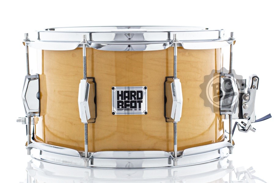 Caixa Hard Beat Maple Shell Natural Lacquer 12x7" com 8 afinações e canoas inteiriças