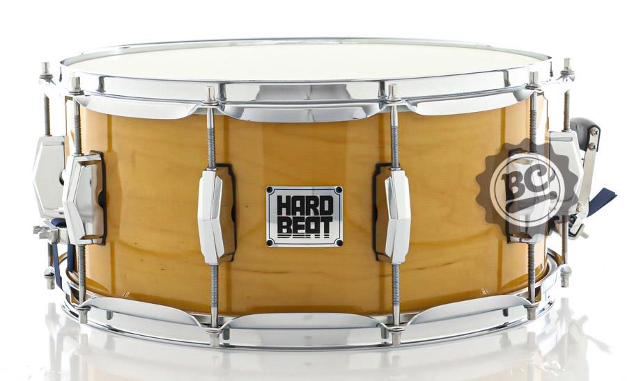 Caixa Hard Beat Maple Shell Natural Lacquer 14x6,5" com 10 afinações e canoas inteiriças