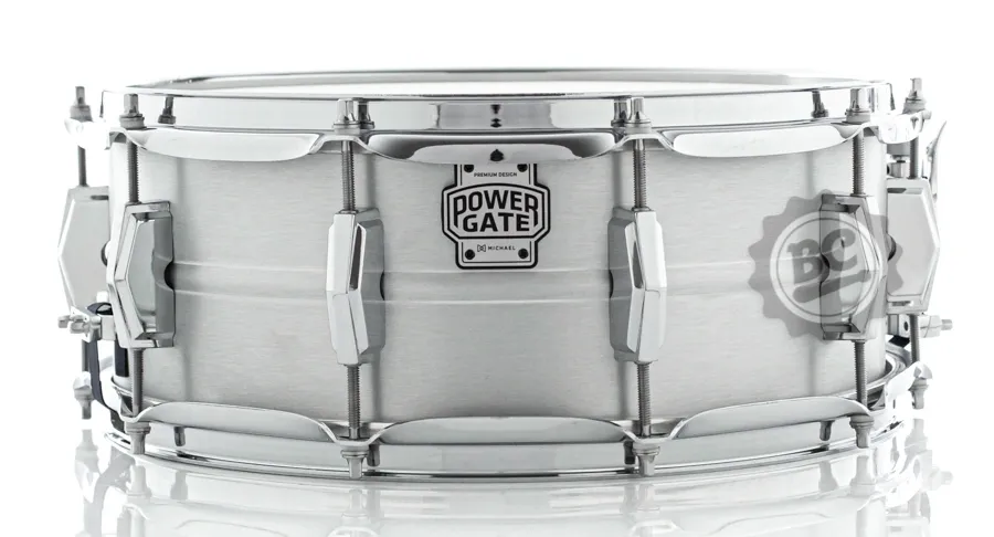 Caixa Michael Power Gate Clarity Aluminum 14x5.5" PGC1455 casco em alumínio e aros PowerHoop 2.3mm