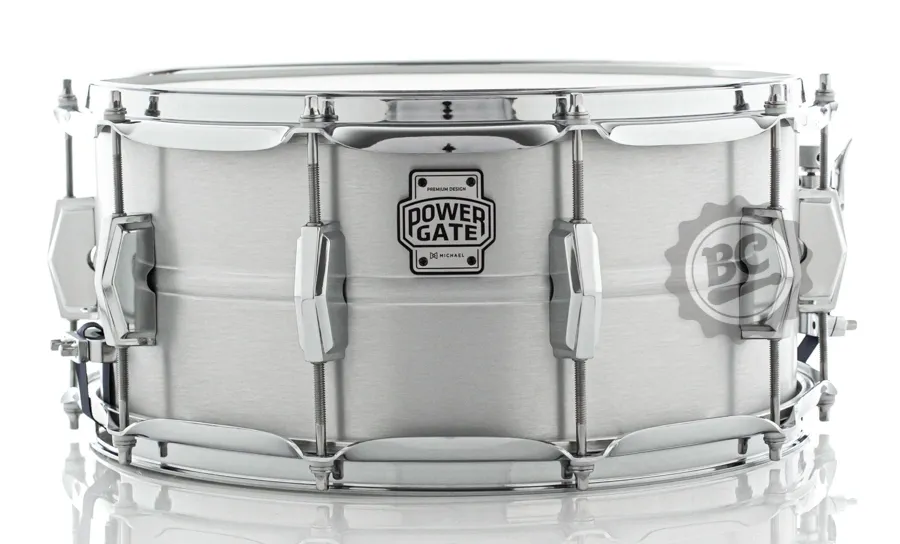 Caixa Michael Power Gate Clarity Aluminum 14x6.5" PGC1465 casco em alumínio e aros PowerHoop 2.3mm