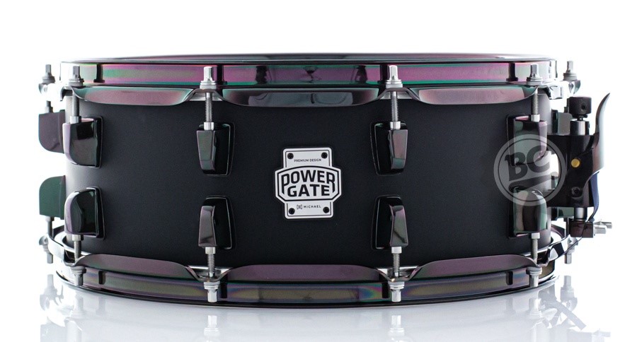 Caixa Michael Power Gate Dark Shot 14x5,5" com aros PowerHoop e Black Nickel Hardware PGD1455