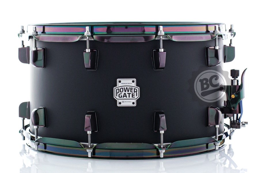 Caixa Michael Power Gate Dark Shot 14x8" com aros PowerHoop e Black Nickel Hardware PGD1408