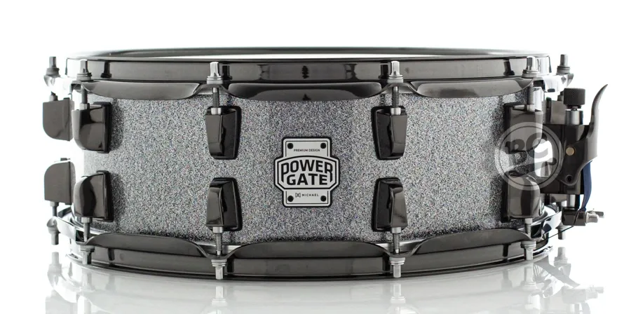 Caixa Michael Power Gate Grafitti 14x5" PGG1405 com aros PowerHoop 2.3mm e Black Nickel Hardware