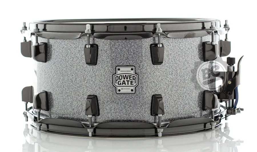 Caixa Michael Power Gate Grafitti 14x7" PGG1407 com aros PowerHoop 2.3mm e Black Nickel Hardware