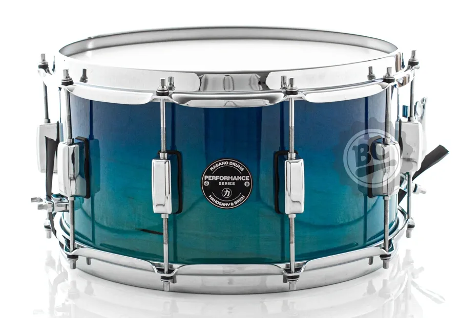 Caixa Nagano Performance Cobalt Blue 14x7" Birch Mahogany com aros 3.0mm Stick Saver