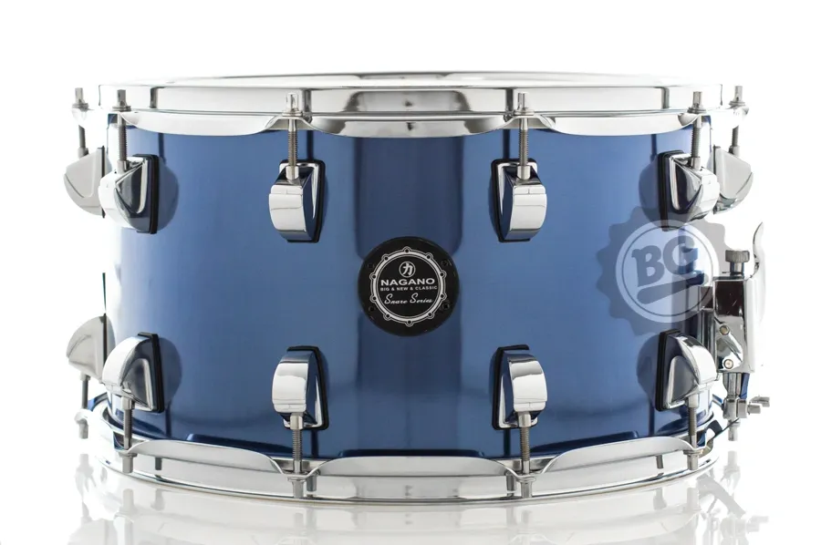 Caixa Nagano Snare Series Big Beat Blue Racing BLR 14x8" com 10 afinações