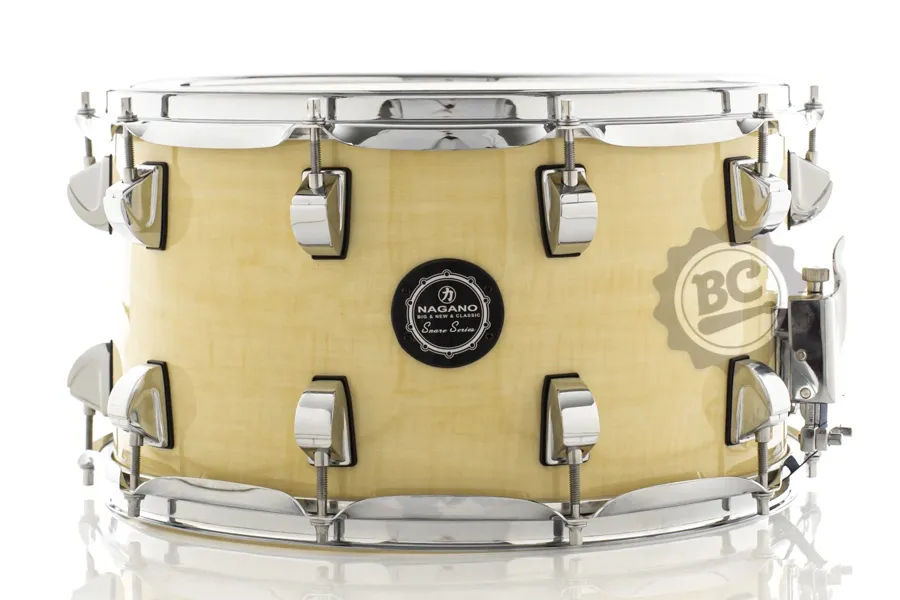 Caixa Nagano Snare Series Big Beat Natural Clear NC 14x8" com 10 afinações