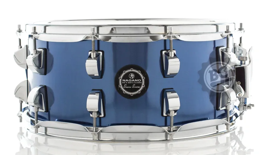 Caixa Nagano Snare Series Classic Beat Blue Racing BLR 14x6,5" com 10 afinações